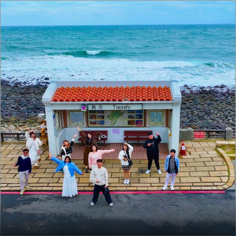 跳石海岸打卡